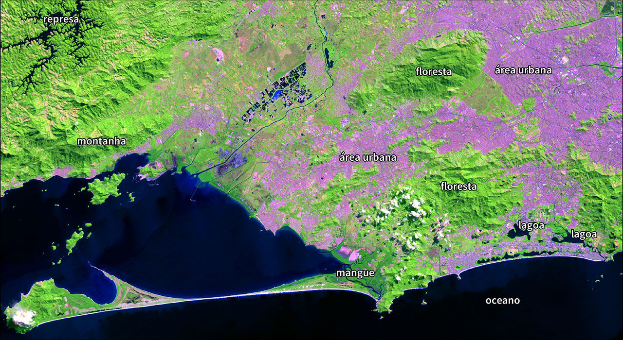Imagem do satélite Landsat-9, instrumento OLI-2, com data de aquisição em 29 de abril de 2022.
