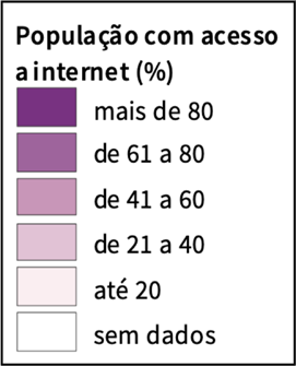 População com acesso a internet (%)